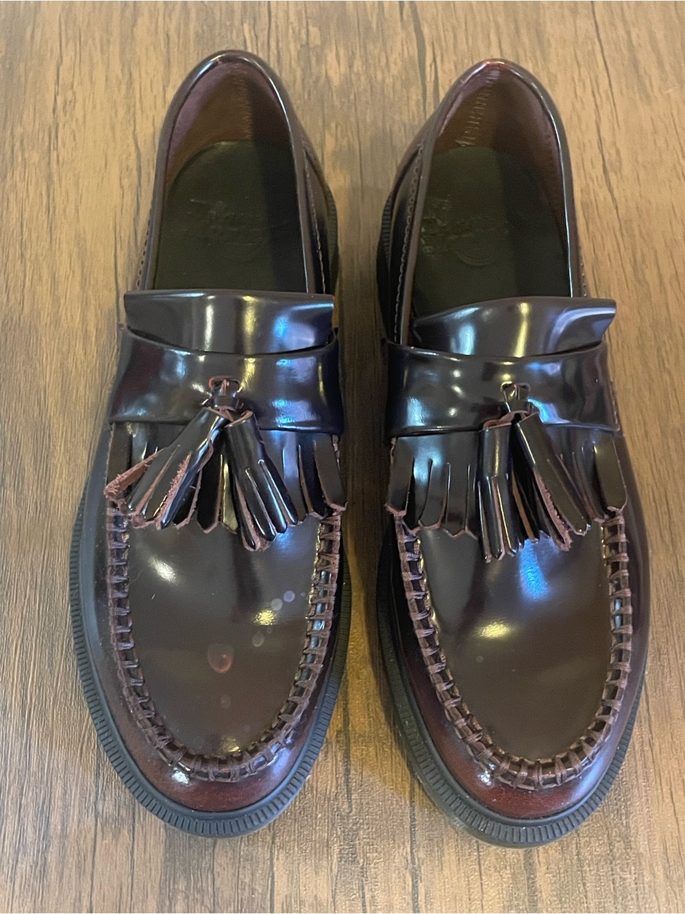 Dr. Martens Men's Tassel Loafers in Dark Burgundy Men’s 7